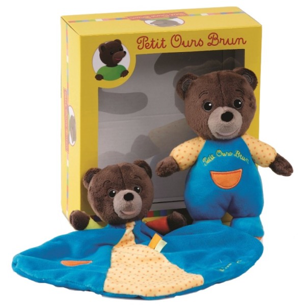 Jemini Coffret Petit Ours Brun - Doudou et Peluche